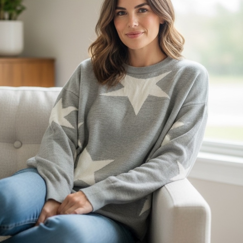 GRAY BOUTIQUE SWEATER